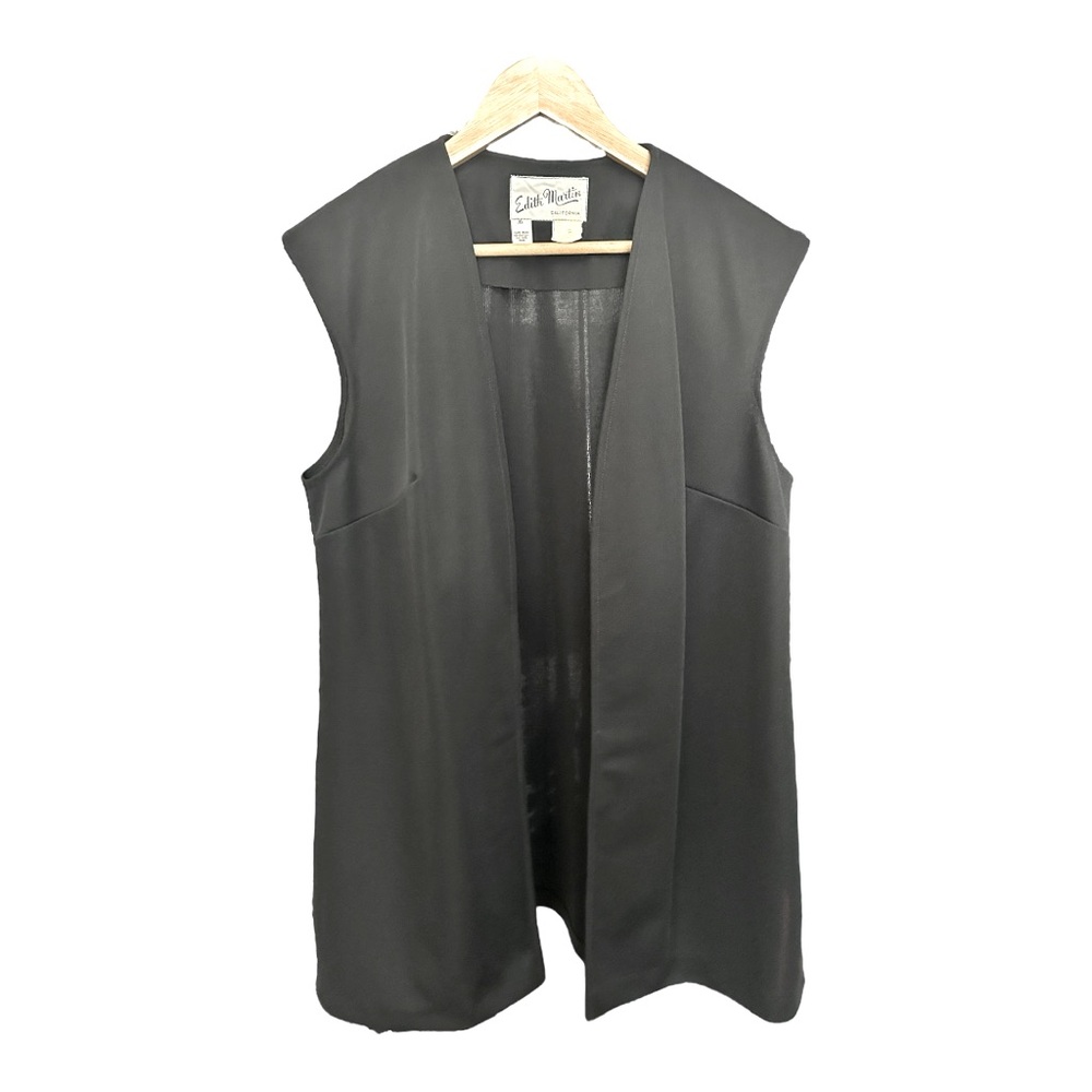 Vintage Edith Martin California Black Vest Women’s Size 8 (38)